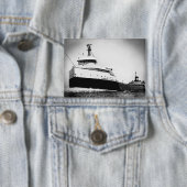 De Edmund Fitzgerald Vintage Great Lakes-schip Button (Insitu)