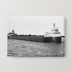 De Edmund Fitzgerald Vintage Great Lakes-schip Button