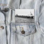 De Edmund Fitzgerald Vintage Great Lakes-schip Button (Insitu)