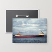 De Edmund Fitzgerald Vintage Grote Meren Schip Button (Voorkant / Achterkant)