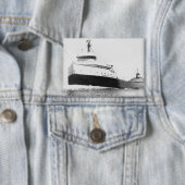 De Edmund Fitzgerald Vintage Grote Meren Schip Button (Insitu)