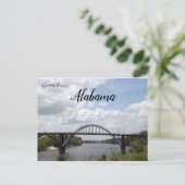 De Edmund Pettus Bridge in Alabama Briefkaart (Staand voorkant)