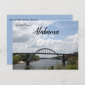 De Edmund Pettus Bridge in Alabama Briefkaart (Voorkant / Achterkant)