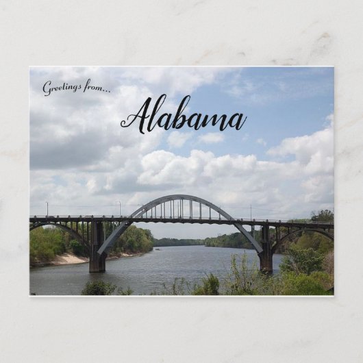 De Edmund Pettus Bridge in Alabama Briefkaart (Voorkant)