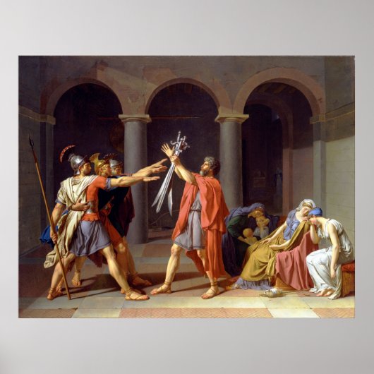 De eed van de Horatii, 1784 Poster (Voorkant)