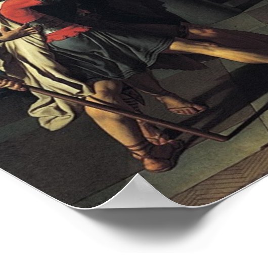 De eed van de Horatii Poster (Hoek)