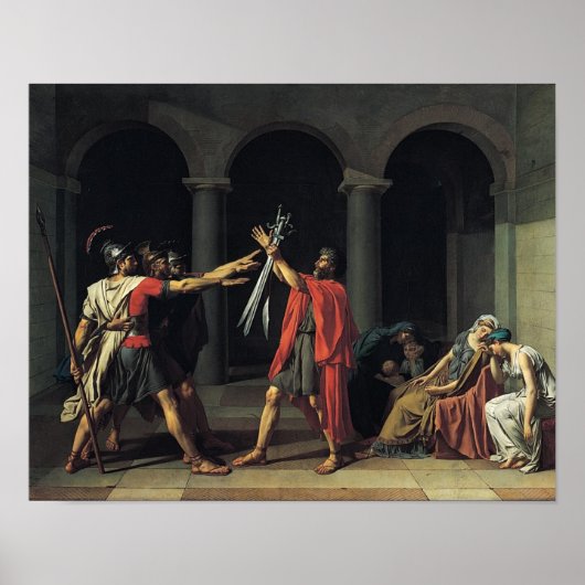 De eed van de Horatii Poster (Voorkant)