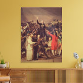 De eed van de rechtbank van Tennis Canvas Afdruk (Insitu (Woonkamer))