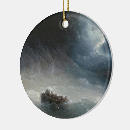 De eed van de Zeeen (door Ivan Aivazovsky) Keramisch Ornament (Links)