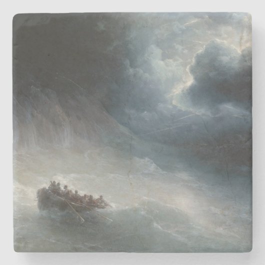 De eed van de Zeeen (door Ivan Aivazovsky) Stenen Onderzetter (Voorkant)