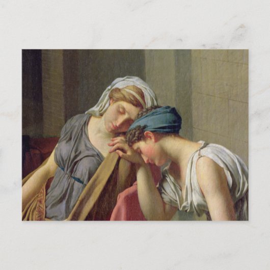 De eed van Horatii, 1784 Briefkaart (Voorkant)
