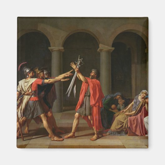 De eed van Horatii, 1784 Magneet (Voorkant)