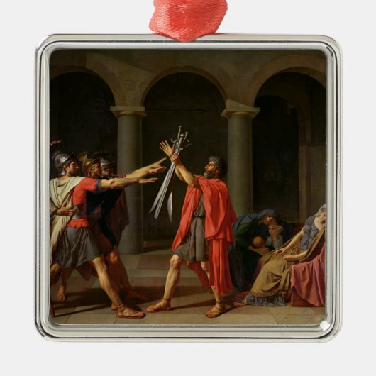 De eed van Horatii, 1784 Metalen Ornament (Voorkant)