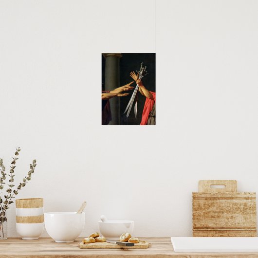 De eed van Horatii, 1784 Poster (Keuken)