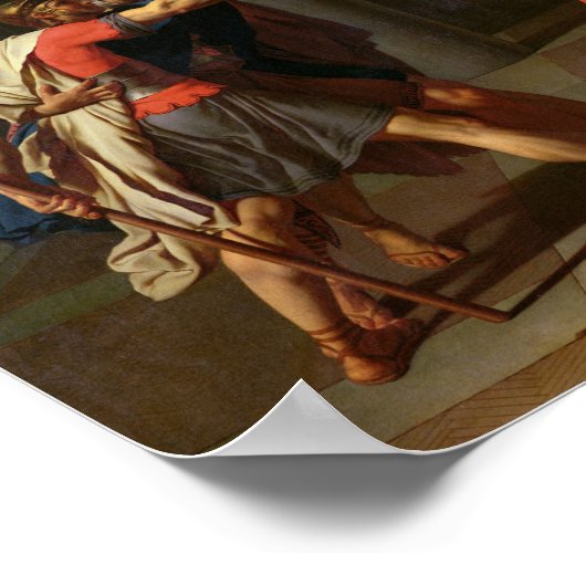 De eed van Horatii, 1784 Poster (Hoek)