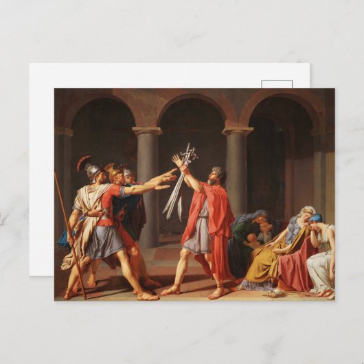 De eed van Jacques-Louis David over de Hoornzee Briefkaart (Voorkant / Achterkant)