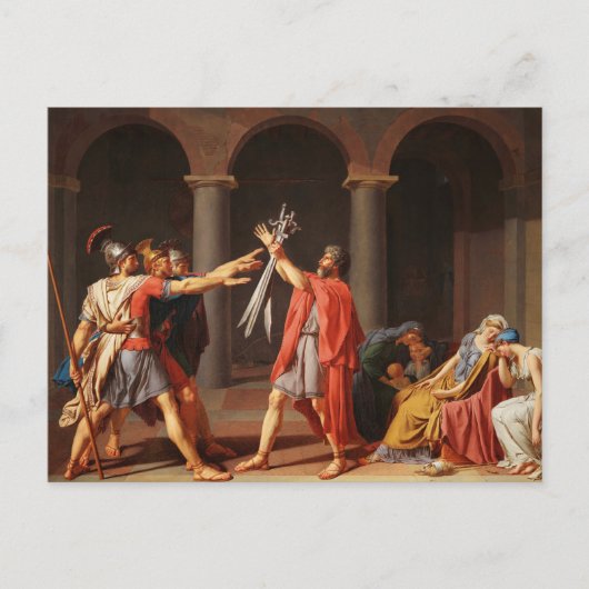 De eed van Jacques-Louis David over de Hoornzee Briefkaart (Voorkant)