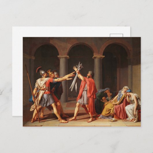 De eed van Jacques-Louis David over de Hoornzee Briefkaart (Voorkant / Achterkant)