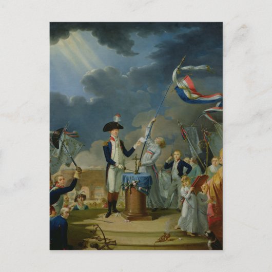 De eed van Lafayette Briefkaart (Voorkant)