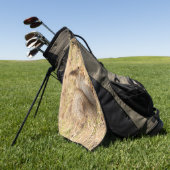 De eekhoorn eet een moerfoto golfhanddoek (Groen)