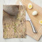 De eekhoorn eet een moerfoto theedoek (Quarter Fold)