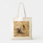 De eekhoorn eet een moerfoto tote bag (Achterkant)