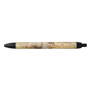 De eekhoorn eet een moerfoto zwarte inkt pen