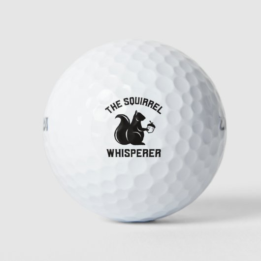 De eekhoorn fluistert | eekhoornliefhebber golfballen (Voorkant)