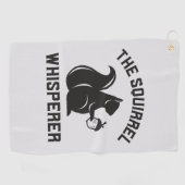 De eekhoorn fluistert | eekhoornliefhebber golfhanddoek (Horizontaal)