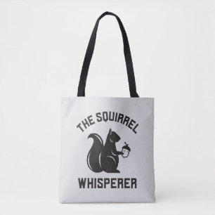 De eekhoorn fluistert eekhoornliefhebber tote bag