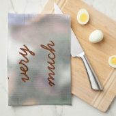 De eekhoorn kijkt naar je vanaf de bodem theedoek (Quarter Fold)