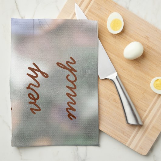 De eekhoorn kijkt naar je vanaf de bodem theedoek (Quarter Fold)