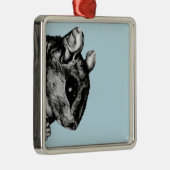 De eekhoorn metalen ornament (Rechts)
