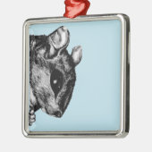 De eekhoorn metalen ornament (Links)