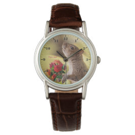 De eekhoorn personaliseren met rozen voor u horloge