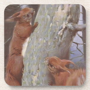 DE EEKHOORN (Sciurus vulgaris) Bier Onderzetter