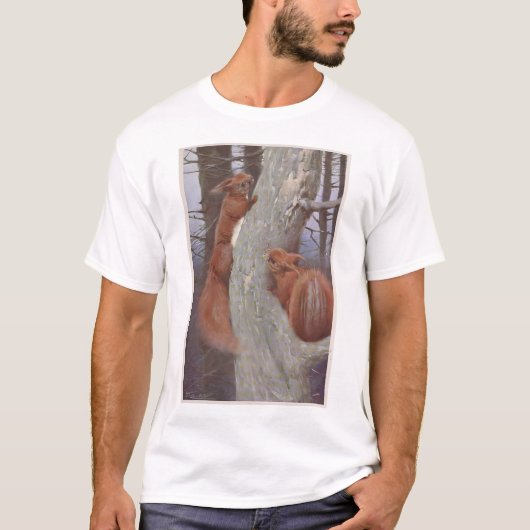 DE Eekhoorn (Sciurus vulgaris) T-shirt (Voorkant)