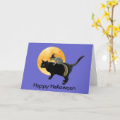 De Eekhoorn van de heks op de Kaart van Halloween (Gele Bloem)