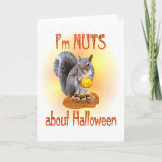 De Eekhoorn van Halloween Kaart