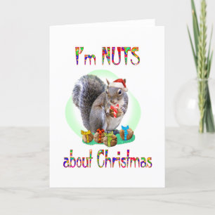 De Eekhoorn van Kerstmis Feestdagen Kaart
