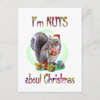 De Eekhoorn van Kerstmis Feestdagenkaart