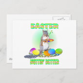 De Eekhoorn van Pasen Feestdagenkaart (Voorkant / Achterkant)