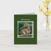 De eekhoorn vraagt alleen om het Wenskaart van de  Kaart (Gele Bloem)