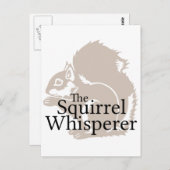 De eekhoorn Whisperer Briefkaart (Voorkant / Achterkant)