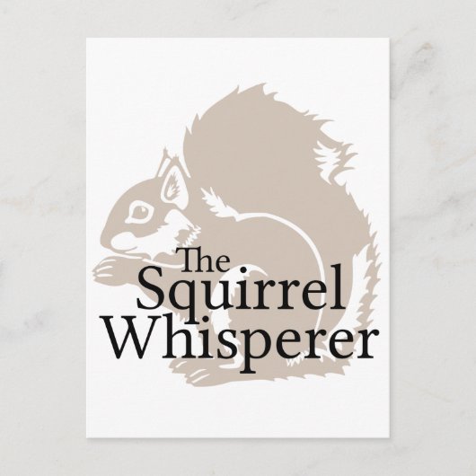 De eekhoorn Whisperer Briefkaart (Voorkant)