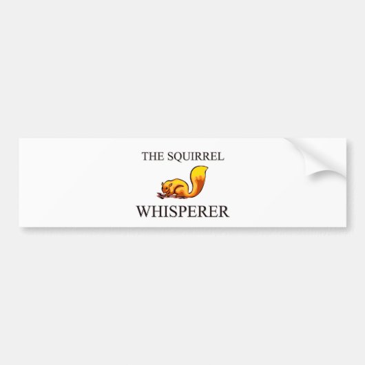 De eekhoorn Whisperer Bumpersticker (Voorkant)