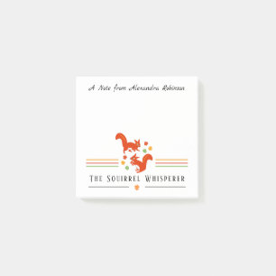 De eekhoorn Whisperer Cute Custom Teksten Post-it® Notes