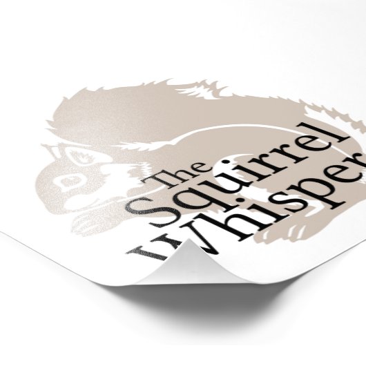 De eekhoorn Whisperer Foto Afdruk (Hoek)