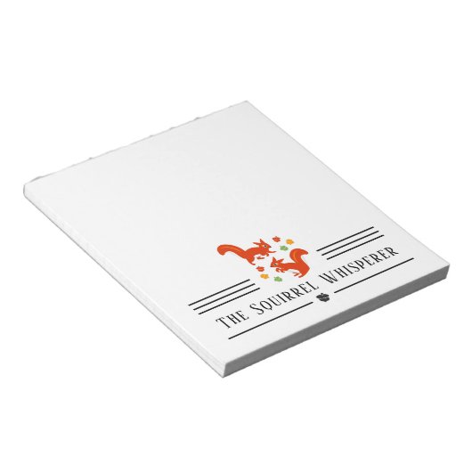 De eekhoorn Whisperer Notitieblok (Schuin)