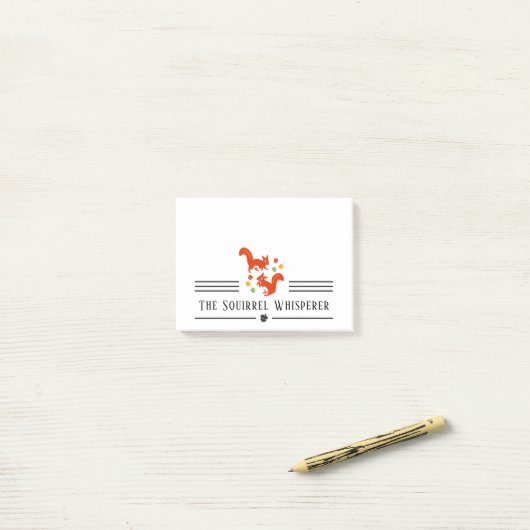 De eekhoorn Whisperer Post-it® Notes (Op bureau)